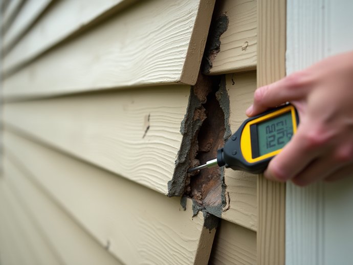 imageimage 5-2 Checking moisture damage behind siding
