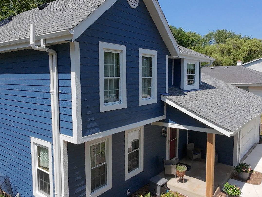Siding replacement Completed siding replacement by LeFever Roofing